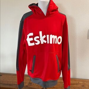 Red and Gray Eskimo Hoodie size L